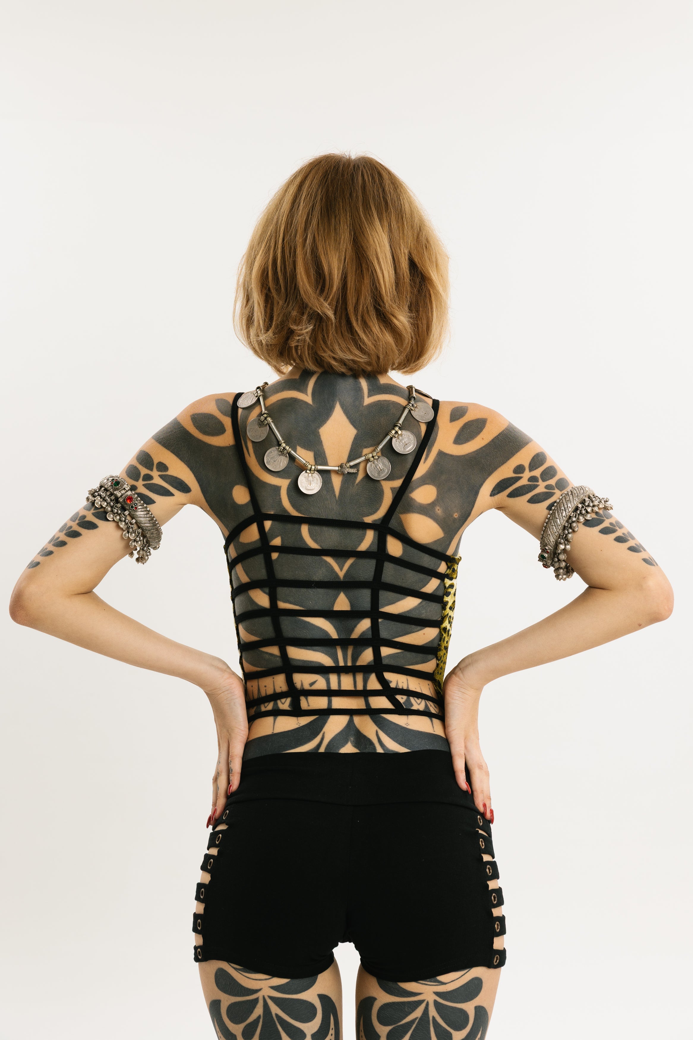 COIL TANK | Stretch Cotton Tank With Leopard Print | Long